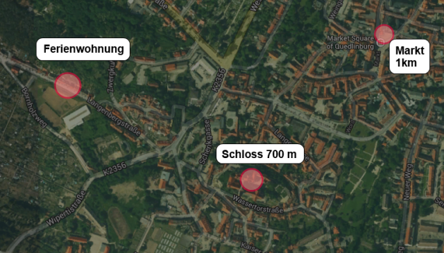 Karte mit kurzen Wegen.